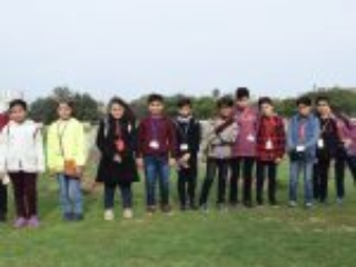 1. A cultural visit to the Gaza War Cemetery by a local educational centre in Gaza (Photo courtesy of CWGC)