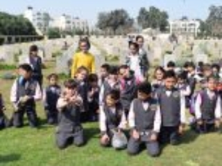 17. A cultural and educational visit by a private school, Gaza (Photo courtesy of CWGC)