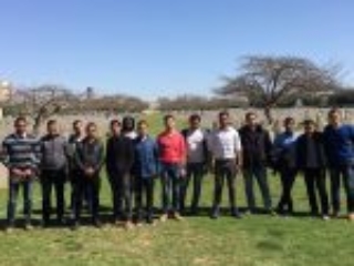 8. A visit to the Gaza War Cemetery by university students studying history majors (Photo courtesy of CWGC)